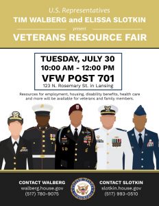 July 30th Vetrans Resource Fair
